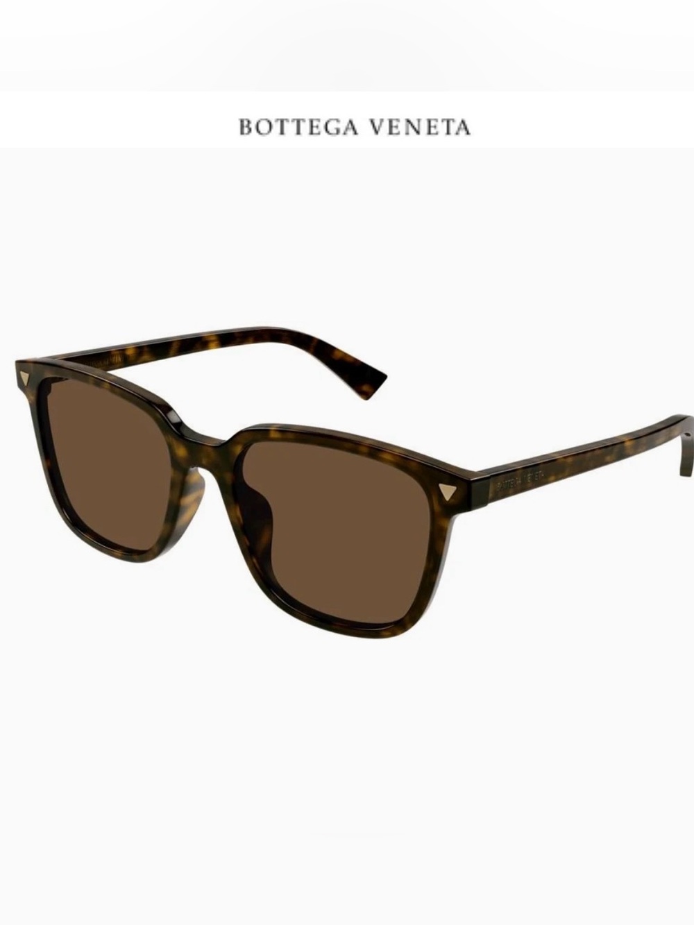 Bottega Veneta Havana Squared Sunglasses Brown